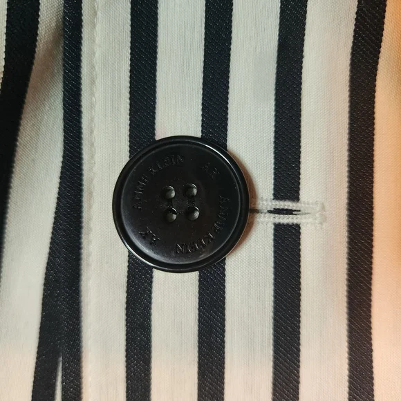 Anne Klein Black and White Striped Jacket - Picture 3 of 11